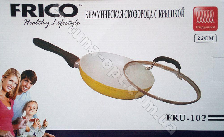 Сковорода Frico FRU - 102 22 см с керамическим покрытием ✅ базовая цена $17.05 ✔ Опт ✔ Скидки ✔ Заходите! - Интернет-магазин ✅ Фортуна-опт ✅