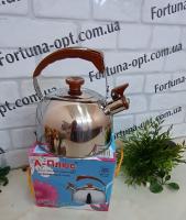 Чайник со свистком нержавейка 3 л A-Plus - 1339 ✅ базовая цена $7.83 ✔ Опт ✔ Акции ✔ Заходите! - Интернет-магазин Fortuna-opt.com.ua.