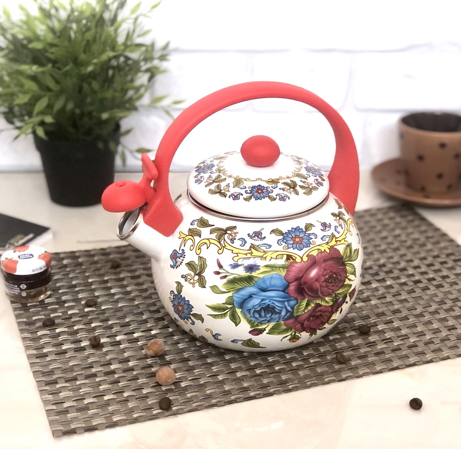 Чайник эмалированный со свистком 2,5 л Edenberg EB - 1779 ✅ базовая цена $12.79 ✔ Опт ✔ Скидки ✔ Заходите! - Интернет-магазин ✅ Фортуна-опт ✅