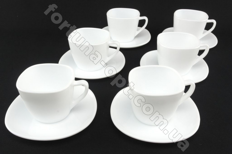 Сервиз чайный стеклокерамика A-Plus - 1879 12 предметов ➜ Оптом и в розницу ✅ актуальная цена - Интернет магазин ✅ Фортуна ✅