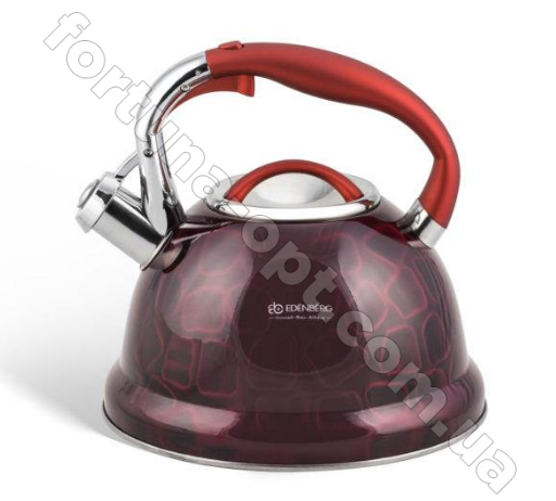 Чайник нержавейка со свистком Edenberg 3 л EB - 1910 ✅ базовая цена $16.61 ✔ Опт ✔ Скидки ✔ Заходите! - Интернет-магазин ✅ Фортуна-опт ✅