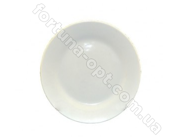 Тарелка керамическая мелкая №7,5 Белая 4401 ➜ Оптом и в розницу ✅ актуальная цена - Интернет магазин ✅ Фортуна ✅