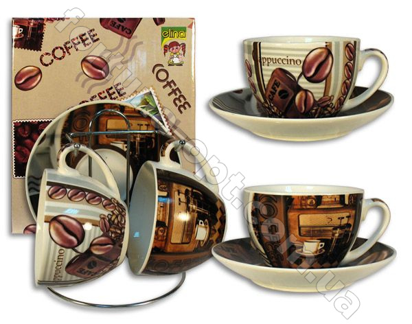 Набор чайный на стойке 4 предмета Elina EL - 2109 ➜ Оптом и в розницу ✅ актуальная цена - Интернет магазин ✅ Фортуна ✅