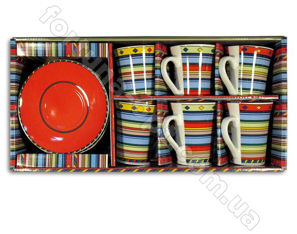 Набор чайный керамический  Elina EL - 2150 12 предметов ➜ Оптом и в розницу ✅ актуальная цена - Интернет магазин ✅ Фортуна ✅