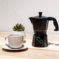 Кофеварка гейзерная черная на 6 чашек A-Plus - 2091 ✅ базовая цена $9.57 ✔ Опт ✔ Акции ✔ Заходите! - Интернет-магазин Fortuna-opt.com.ua.