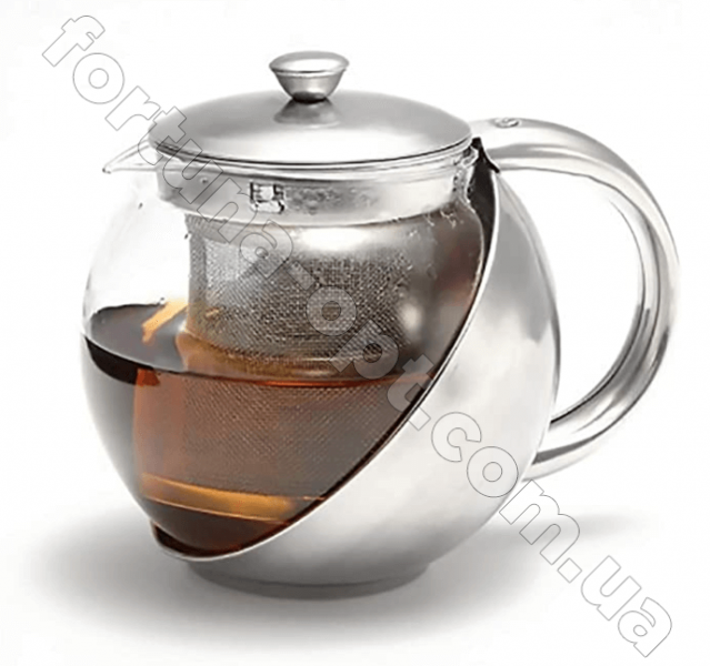 Заварочный чайник из закаленного стекла круглый 0.5 л A-Plus - 0111✅базовая цена$4.53✔Опт✔Скидки✔Заходите! - Интернет-магазин ✅Фортуна-опт ✅
