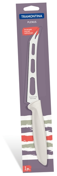 Нож для сыра 152 мм Трамонтина PLENUS в блистере со светло-серой ручкой - 23429/136 ✅ базовая цена 96.54 грн. ✔ Опт ✔ Скидки ✔ Заходите! - Интернет-магазин ✅ Фортуна-опт ✅