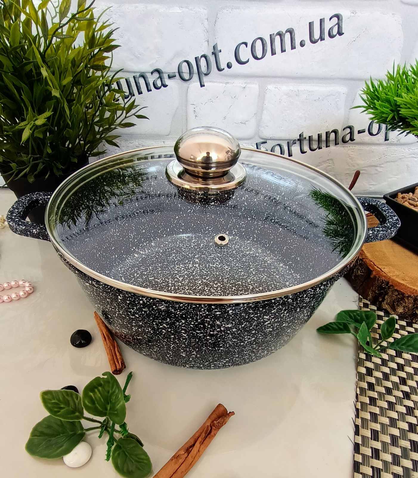 Казан 3.2л A-Plus 22см круглый мрамор 3022 ✅ базовая цена $13.98 ✔ Опт ✔ Скидки ✔ Заходите! - Интернет-магазин ✅ Фортуна-опт ✅