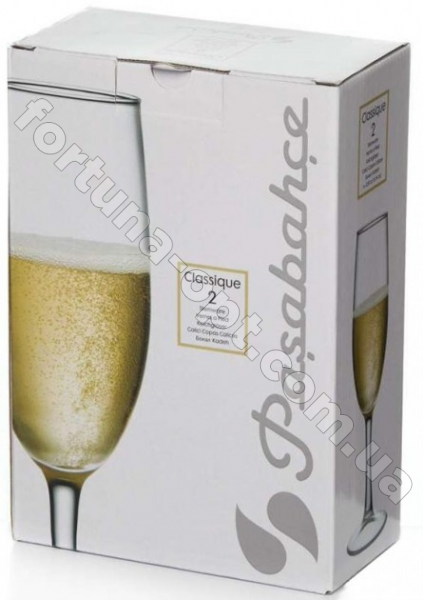 Набор бокалов для шампанского Pasabahce Classique 250 мл 2 шт 440335 ✅ базовая цена 68.48 грн. ✔ Опт ✔ Скидки ✔ Заходите! - Интернет-магазин ✅ Фортуна-опт ✅