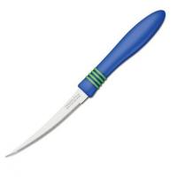 Нож для томата 102 мм 2 шт/наб Трамонтина COR & COR синяя ручк 23462/214➜Оптом и в розницу✅актуальная цена -Интернет магазин ✅Фортуна✅