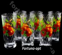 Набор стаканов с цветами "Классик" 230 мл 6 шт - 8226 / 8227 ➜ Оптом и в розницу ✅ актуальная цена - Интернет магазин ✅ Фортуна ✅