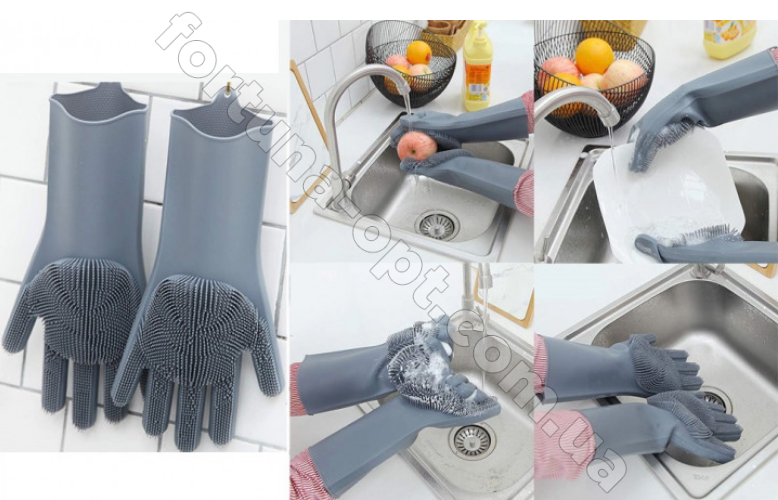 Многофункциональная силиконовая перчатка для мытья посуды Magic Silicone Gloves губка щетка для уборки - 7139 ✅ базовая цена 97.68 грн. ✔ Опт ✔ Скидки ✔ Заходите! - Интернет-магазин ✅ Фортуна-опт ✅