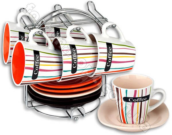 Сервиз чайный керамический на стойке Elina EL - 2144 12 предметов ➜ Оптом и в розницу ✅ актуальная цена - Интернет магазин ✅ Фортуна ✅