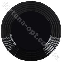 Тарелка десертная Harena Black 190 мм - 7613 ➜ Оптом и в розницу ✅ актуальная цена -Интернет магазин ✅ Фортуна ✅