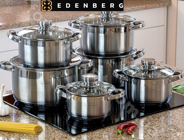 Набор нержавеющей посуды Edenberg EB - 4036➜ Опт и розница ✅ актуальная цена -Интернет магазин ✅ Фортуна ✅