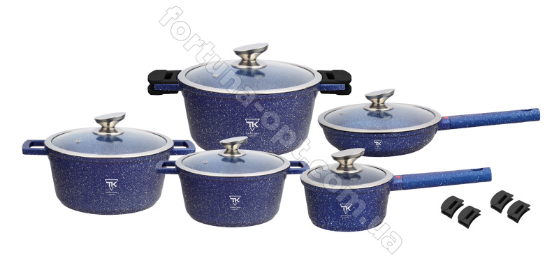 Набор посуды Top Kitchen синий ТК 00023 ✅ базовая цена $80.56 ✔ Опт ✔ Скидки ✔ Заходите! - Интернет-магазин ✅ Фортуна-опт ✅