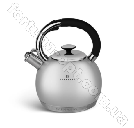 Чайник нержавеющий со свистком Edenberg EB 3537 - 3 л✅базовая цена$18.06✔Опт✔Скидки✔Заходите! - Интернет-магазин ✅Фортуна-опт ✅