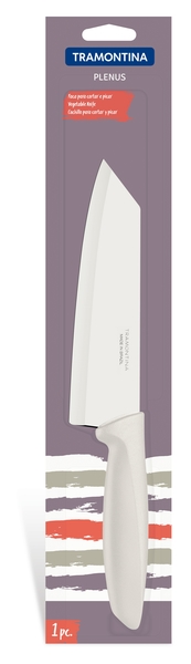 Нож поварской в блистере 152 мм Трамонтина PLENUS светло-серая ручка 23443/136 ✅ базовая цена 180.62 грн. ✔ Опт ✔ Скидки ✔ Заходите! - Интернет-магазин ✅ Фортуна-опт ✅