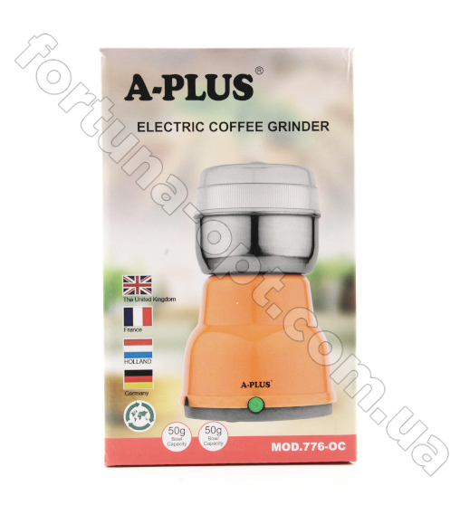 Кофемолка электрическая A-Plus - 776 ✅ базовая цена $6.50 ✔ Опт ✔ Скидки ✔ Заходите! - Интернет-магазин ✅ Фортуна-опт ✅