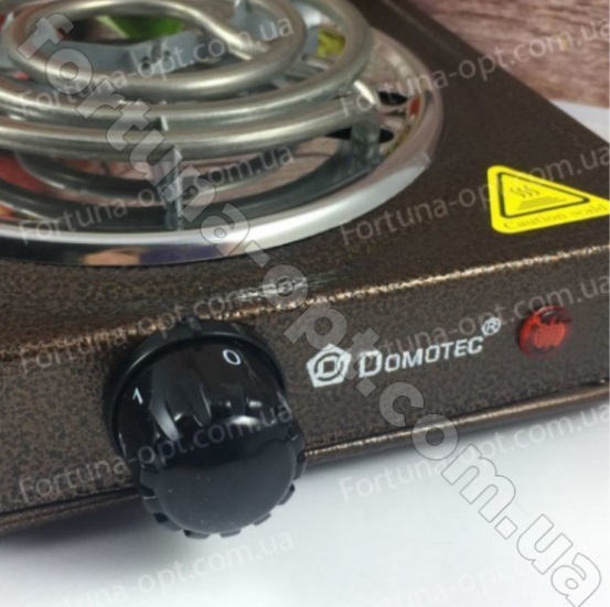 Электрическая плита с одной конфоркой Domotec  - 5801 (1000 Вт) ✅ базовая цена $9.54 ✔ Опт ✔ Скидки ✔ Заходите! - Интернет-магазин ✅ Фортуна-опт ✅
