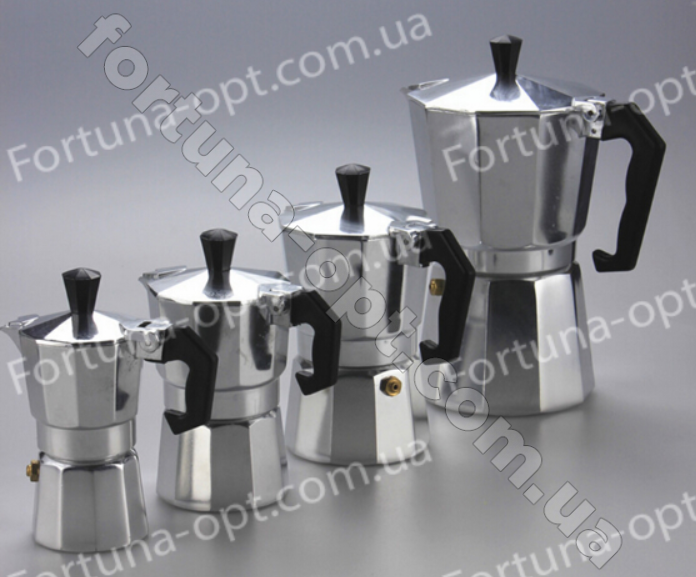 Гейзерная кофеварка алюминиевая Frico FRU - 173 - на 9 чашек ✅ базовая цена $6.75 ✔ Опт ✔ Скидки ✔ Заходите! - Интернет-магазин ✅ Фортуна-опт ✅