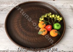 Блюдо керамическое из красной глины d-37 см  ➜ Оптом и в розницу ✅ актуальная цена - Интернет магазин ✅ Фортуна ✅