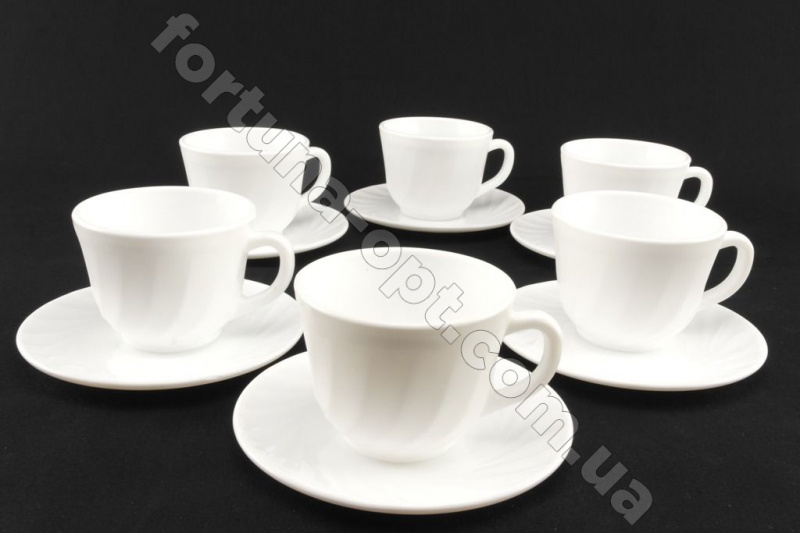 Чайный сервиз стеклокерамика A-Plus - 1860 12 предметов ➜ Оптом и в розницу ✅ актуальная цена - Интернет магазин ✅ Фортуна ✅