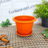 Горшок цветочный Натура d-13см, h-11см теракот 2940 ✅ базовая цена 13.51 грн. ✔ Опт ✔ Акции ✔ Заходите! - Интернет-магазин Fortuna-opt.com.ua.