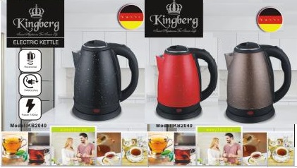 Электрический чайник Красный 2 л Kingberg - 2040 ✅ базовая цена $7.59 ✔ Опт ✔ Скидки ✔ Заходите! - Интернет-магазин ✅ Фортуна-опт ✅