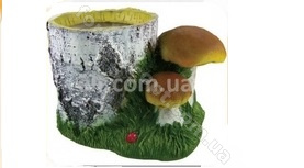 Пень с грибами 0450 (полимер) ➜ Оптом и в розницу ✅ актуальная цена -Интернет магазин ✅ Фортуна ✅