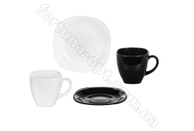 Сервиз для чая Luminarc Carine White/Black L - 2371 12 предметов ➜ Оптом и в розницу ✅ актуальная цена -Интернет магазин ✅Фортуна✅
