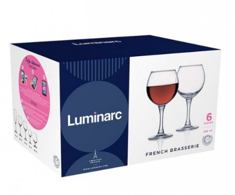 Бокал для вина "Французский ресторанчик" 6 шт/набор 280 мл Luminarc - 8170/1 ✅ базовая цена 248.64 грн. ✔ Опт ✔ Скидки ✔ Заходите! - Интернет-магазин ✅ Фортуна-опт ✅