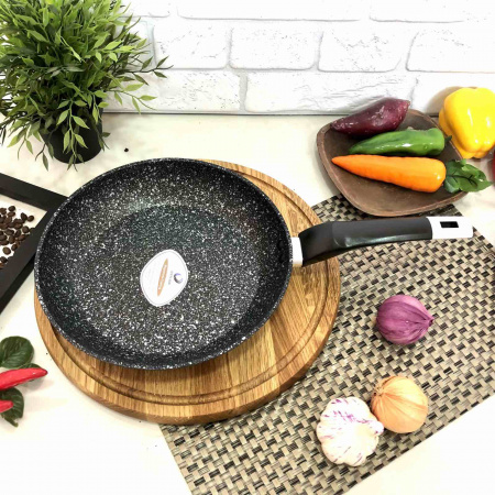 Сковорода с гранитным покрытием A-Plus - 1520 - 22 см ✅ картинка - Интернет-магазин ✅ Fortuna-opt.com.ua. ✅ Сковорода с гранитным покрытием A-Plus - 1520 - 22 см ✅ базовая цена $7.32 ✔ Опт ✔ Скидки ✔ Заходите! - Интернет-магазин ✅ Фортуна-опт ✅