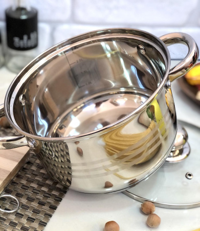 Кастрюля нержавеющая небольшого размера A-Plus - 2166 - 2.9 л ✅ базовая цена $9.47 ✔ Опт ✔ Скидки ✔ Заходите! - Интернет-магазин ✅ Фортуна-опт ✅