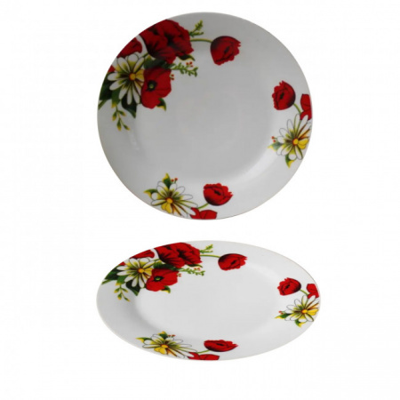 Тарелка керам десертн №7,5 Мак+ромашка 4354 ✅ базовая цена 42.99 грн. ✔ Опт ✔ Скидки ✔ Заходите! - Интернет-магазин ✅ Фортуна-опт ✅