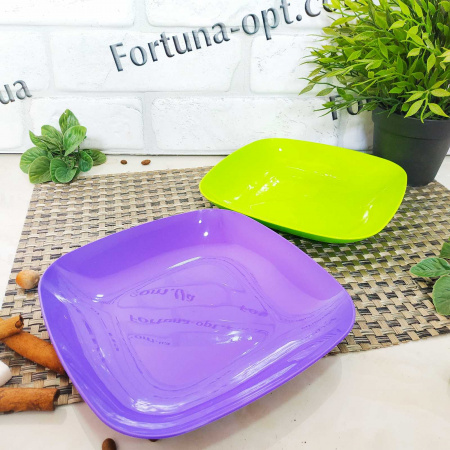 Тарелка пластиковая цветная Алеана 190 х 190 мм - 0315 ✅ базовая цена 26.63 грн. ✔ Опт ✔ Скидки ✔ Заходите! - Интернет-магазин ✅ Фортуна-опт ✅