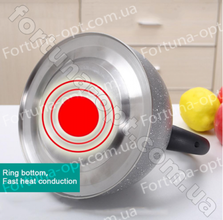 Чайник нержавеющий со свистком 2,5 л A-Plus - 1338 ✅ базовая цена $9.05 ✔ Опт ✔ Скидки ✔ Заходите! - Интернет-магазин ✅ Фортуна-опт ✅