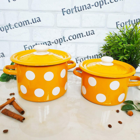 Набор "842" Белый горох горчичный 2,0л/3,0л/5,5л цилиндрической формы ✅ базовая цена 1&nbsp;104.38 грн. ✔ Опт ✔ Скидки ✔ Заходите! - Интернет-магазин ✅ Фортуна-опт ✅