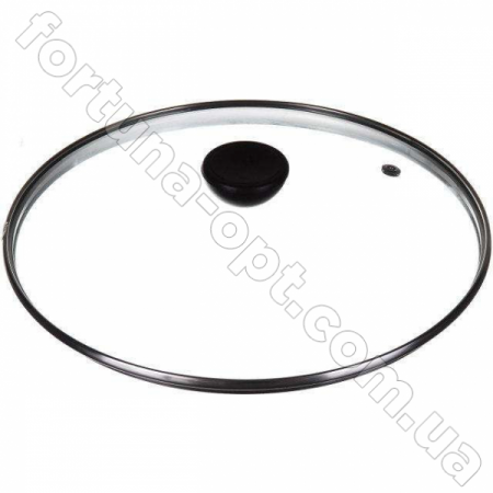 Крышка стеклянная для сковороды с ручкой A - Plus - 0024 - 24 см ✅ базовая цена $2.07 ✔ Опт ✔ Скидки ✔ Заходите! - Интернет-магазин ✅ Фортуна-опт ✅