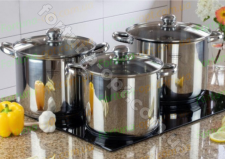 Набор больших кастрюль Edenberg EB - 525➜ Опт и розница ✅ актуальная цена -Интернет магазин ✅ Фортуна ✅