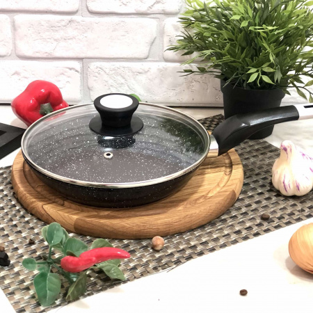 Сковорода с крышкой и гранитным покрытием А-Плюс - 1482 ✅ картинка - Интернет-магазин ✅ Fortuna-opt.com.ua. ✅ Сковорода с крышкой и гранитным покрытием А-Плюс - 1482 ✅ базовая цена $12.09 ✔ Опт ✔ Скидки ✔ Заходите! - Интернет-магазин ✅ Фортуна-опт ✅