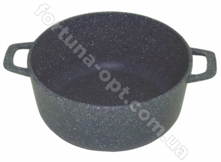 Казан - кастрюля со стеклянной крышкой темно - серый гранит Талко AD 3206 - 6 л ✅ базовая цена 673.16 грн. ✔ Опт ✔ Скидки ✔ Заходите! - Интернет-магазин ✅ Фортуна-опт ✅