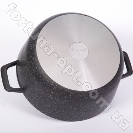 Казан - кастрюля со стеклянной крышкой темно - серый гранит Талко AD 3204 - 4 л ✅ базовая цена 573.13 грн. ✔ Опт ✔ Скидки ✔ Заходите! - Интернет-магазин ✅ Фортуна-опт ✅