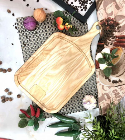 Доска разделочная Ясень 25*45см с ручкой  2545пср ✅ базовая цена 270.66 грн. ✔ Опт ✔ Скидки ✔ Заходите! - Интернет-магазин ✅ Фортуна-опт ✅