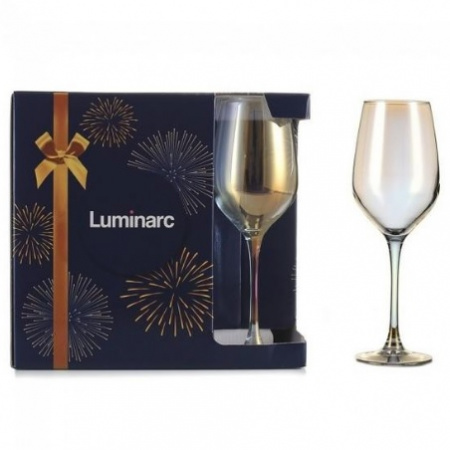 Набор бокалов для вина Люминарк "Селест Золотистый Хамелеон" 6 шт. 350 мл 1638/1 ✅ базовая цена 652.68 грн. ✔ Опт ✔ Скидки ✔ Заходите! - Интернет-магазин ✅ Фортуна-опт ✅