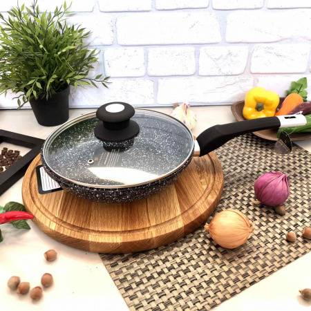 Сковорода с крышкой Edenberg EB - 9166 - 24 см ✅ картинка - Интернет-магазин ✅ Fortuna-opt.com.ua. ✅ Сковорода с крышкой Edenberg EB - 9166 - 24 см ✅ базовая цена $15.23 ✔ Опт ✔ Скидки ✔ Заходите! - Интернет-магазин ✅ Фортуна-опт ✅