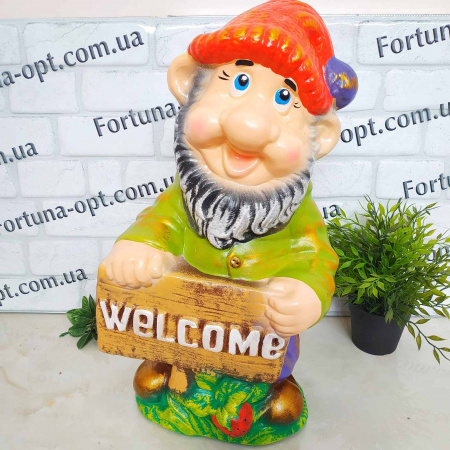 Гном Велком керамический 9687 ✅ базовая цена 413.69 грн. ✔ Опт ✔ Скидки ✔ Заходите! - Интернет-магазин ✅ Фортуна-опт ✅