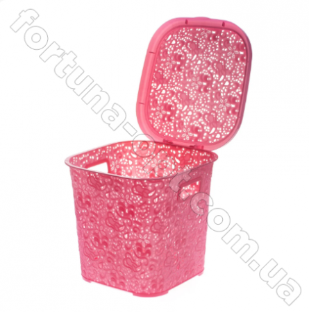 Корзина ажурная с крышкой пластик 15 л 0747 ✅ картинка - Интернет-магазин ✅ Fortuna-opt.com.ua. ✅ Корзина ажурная с крышкой пластик 15 л 0747 ✅ базовая цена 95.90 грн. ✔ Опт ✔ Скидки ✔ Заходите! - Интернет-магазин ✅ Фортуна-опт ✅