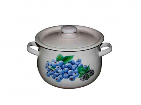 Кастрюля эмалированная 2,4л 1711/2 грушеподобная Голубика  ✅ базовая цена 171.68 грн. ✔ Опт ✔ Скидки ✔ Заходите! - Интернет-магазин ✅ Фортуна-опт ✅