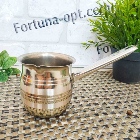 Набор турок из нержавеющей стали (2 шт) A-Plus - 0271 ✅ базовая цена $3.85 ✔ Опт ✔ Скидки ✔ Заходите! - Интернет-магазин ✅ Фортуна-опт ✅